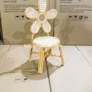 Silla Infantil de Mimbre Hecha a Mano, Ecológica, de Ratán Natural, Muebles para Eventos Infantiles, Personalizable OEM - Product Image 2