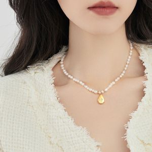 High-End Luxury Fine Pendant Necklace Natural Freshwater Irregular Pearl <b>Star</b> <b>Light</b> Niche Square Collarbone Chain <b>Light</b> Luxury - Product Image 4
