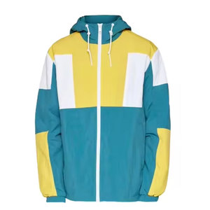 เสื้อแจ็คเก็ตกันน้ำสำหรับผู้ชาย ผลิตจากโพลีเอสเตอร์ 100% ดีไซน์ใหม่ ขายส่ง รับออกแบบโลโก้ เสื้อแจ็คเก็ตกันลมสำหรับผู้ชาย - Product Image 1