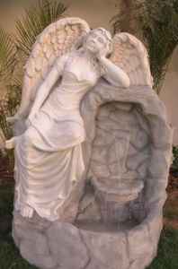 Nouvelle Fontaine aux Trois Grâces en Fibre de Verre Vision Grand |   Statue d'extérieur ailée de grande taille, finition dorée, résistante à la rouille, pour parcs - Product Image 4