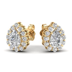 REYES Fine Jewelry Luxury 14K Solid Gold GRA Certified Moissanite Screw Back <b>Stud</b> <b>Earrings</b> For Women Expensive Birthday Gifts - Product Image 6
