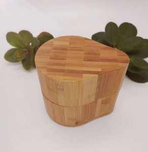 Boîte à sel en bambou avec cuillère, récipient de rangement pour épices et assaisonnements avec couvercle magnétique pivotant, pot à sel carré durable - Product Image 6