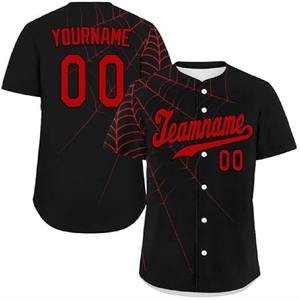 Maillot de baseball sublimé professionnel pour équipes, vêtements de sport à séchage rapide avec design aux couleurs vives - Product Image 5