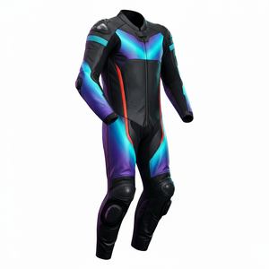 Vestes et combinaisons de moto en cuir véritable pour adultes, respirantes, coupe-vent et à séchage rapide, en vente en gros. - Product Image 4