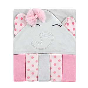 Super Absorbent Soft Bamboo Cotton Hooded Bath <b>Towel</b> Gender-Neutral for Newborns and Toddlers for Baby <b>Shower</b> Gift <b>Towel</b> - Product Image 2