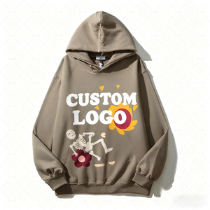 Sudadera de Algodón con Forro Polar para Hombre, Estampada con Logotipo Personalizado, Bordada, Informal, de Invierno, Talla Grande - Product Image 3