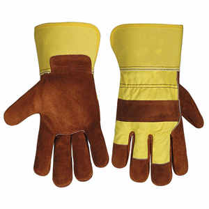 Gants de travail en cuir de vachette de haute qualité personnalisés, résistants au feu, anti-vibrations, pour les travailleurs canadiens - Product Image 2