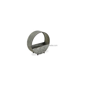 GALVANIZED PLANTERS FOR GARDEN DECORATION METAL PLANTERS IN WHOLESALE PRICE HANDMADE PLANTERS IN NEW STYLE GALVANIZED POT - Product Image 1