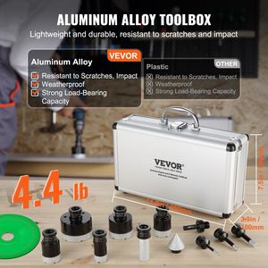 Set di 8 punte diamantate per trapano, diametri 6/8/10/25/35/38/50/65mm, kit seghe a tazza diamantate, punte coniche per fresatura, lame per sega - Product Image 5