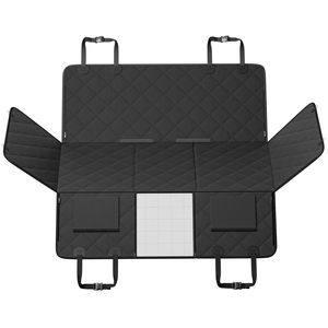 Housse de siège de voiture pour chien à fond rigide 53''x24.8'' avec hamac pour chien, extenseur de siège arrière pour soutenir les animaux de compagnie pendant les voyages - Product Image 1