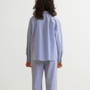 Meilleure Vente : Ensemble de Nuit Personnalisé pour Femme – Pyjama d'Été en Soie/Coton, Motif Uni, Haute Qualité, Confortable - Product Image 2