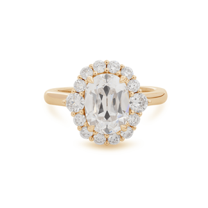 18K White <b>Gold</b> IGI Certified1.3ct Lab Diamond Oval Cut Halo <b>Ring</b> for Women Premium Quality Engagement <b>Cocktail</b> Statement Jewelry - Product Image 3