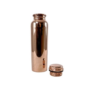 Best Quality <b>Copper</b> <b>Bottle</b> Glossy Finish Screw Cap Leak-Proof <b>Drinking</b> Ayurvedic GYM Fitness Sports Outdoor Travel <b>Bottles</b> - Product Image 3