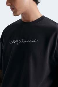 Camiseta Oversize de Moda para Hombre, Ajuste Holgado, Algodón, Estilo Urbano, Estampado Gráfico, Liso, Personalizado, Venta al por Mayor - Product Image 2