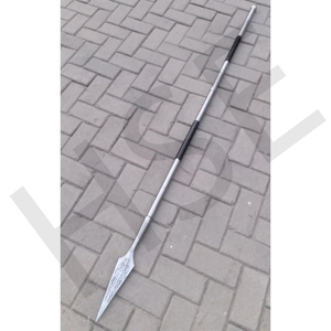 Lance forgée à la main avec gravure celtique – Lance en acier de style viking – Lame médiévale – Décoration de collection - Product Image 2