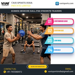 High Quality Rubber Medicine Ball for Gym <b>Training</b> Non-Slip <b>Weighted</b> Exercise Ball for Strength CrossFit & Functional Workout - Product Image 3