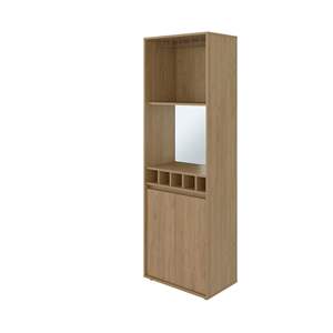 Dallas mobile Bar a doppia porta con cinque portabottiglie da incasso e due ripiani interni cinque portabottiglie da incasso - Product Image 5