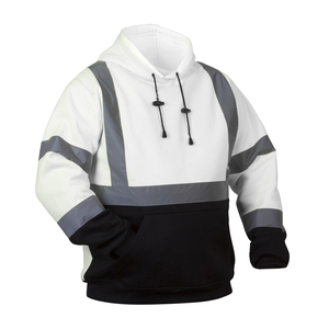 Vêtements de travail de sécurité réfléchissants à haute visibilité pour adultes, construction durable, pour les travailleurs routiers et industriels en extérieur, sweat-shirt chaud. - Product Image 1