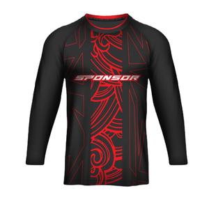Chemise de moto en polyester spandex à manches longues avec logo personnalisé coupe-vent à séchage rapide et élastique résistant pour l'été et l'hiver - Product Image 5
