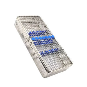 Caja de Almacenamiento de Instrumentos Dentales Manuales de Alta Calidad, Juego de Cajas de Acero Inoxidable con Micro Malla Metálica para Esterilización, por Mahfooz Instruments - Product Image 5