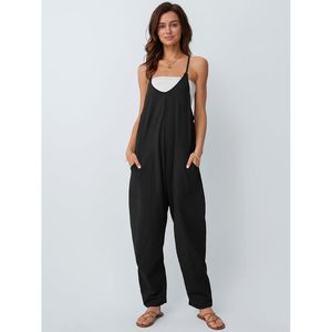 2025 <b>Women's</b> 2025 Floral Jumpsuits Comfortable Summer Outfits Casual Rompers <b>for</b> Beach Vacations Trendy <b>Overalls</b> Jumpers - Product Image 4