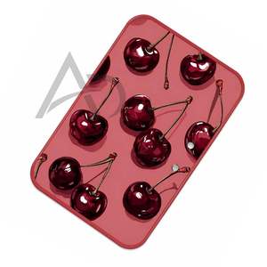 Soporte de Pestañas Acrílico Personalizado con Diseño de Cerezas, Estético Rosa, Servicio OEM, Instrumento de Belleza - Product Image 3