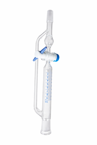 Embudo de Separación Cilíndrico de Vidrio Borosilicato para Laboratorio, con Válvula de PTFE para Control de Reactivos - Product Image 2