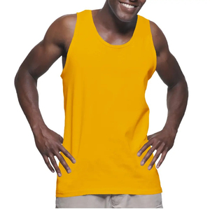 Débardeur pour homme en coton 100% respirant, tricoté, brodé, qualité supérieure, best-seller - Product Image 3