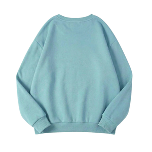 Sudadera de algodón grueso con forro polar y capucha para mujer, estilo oversize, cuello redondo, hombros caídos, ajuste holgado, para invierno - Product Image 3