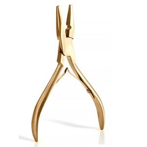 Golden Color Lightweight Hair Extension <b>Pliers</b> Adjustable <b>Multi</b> Purpose Hair Extension Installation <b>Tool</b> Comfortable Ergonomic - Product Image 2
