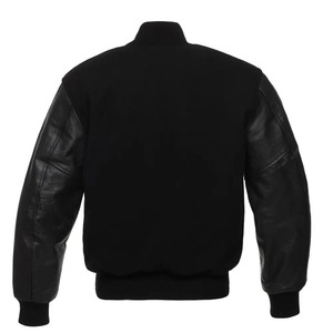 Custom Luxury Black Varsity Jackets Jacket <b>Men</b> Leather Sleeve Letterman Varsity Jacket for <b>Mens</b> - Product Image 5