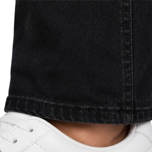 Jean en denim noir personnalisé pour homme, coupe droite, délavé, style streetwear décontracté, cinq poches, pantalon de mode classique - Product Image 6