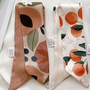 Long Hairband Skinny Neckerchief Women Hair <b>Scarf</b> Fashion Headband Cute Tie <b>Scarves</b> <b>Silk</b> Feel Luxury Print Bag <b>Scarf</b> For Ladies - Product Image 3