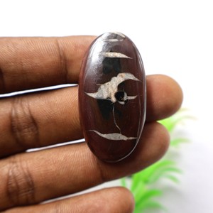 Wholesale AMAN GEMS JEWELLERY Natural Black Septarian Cabochon AAA Grade Loose Gemstone Star Effect Flat <b>Back</b> Hand-Polished - Product Image 4