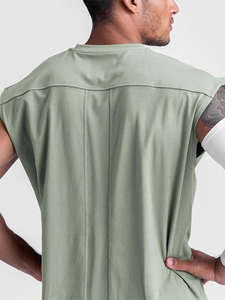 Novedades: Camiseta sin mangas de algodón para hombre, ideal para gimnasio, baloncesto, running, entrenamiento y fitness. - Product Image 4