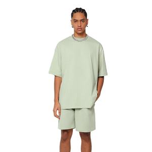 Conjunto de Dos Piezas Personalizado con Logotipo, Camiseta y Pantalones Cortos para Hombre, Conjunto Deportivo de Algodón de Secado Rápido - Product Image 2