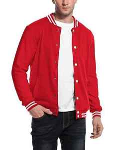 Customizable Stand Collar Chenille Cotton Varsity <b>Jackets</b> for <b>Men</b> Winter Bulk Streetwear in Black <b>White</b> with Front Logo Position - Product Image 2