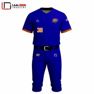 ชุดเบสบอลแบบซับลิเมชั่น พิมพ์ชื่อทีมและหมายเลข ชุดกีฬาเบสบอล เสื้อแจ็คเก็ตเบสบอล ยูนิเซ็กซ์ ชื่อทีมส่วนตัว - Product Image 2