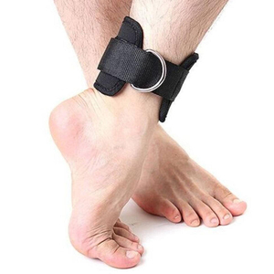 Fitness Neoprene Padded <b>Ankle</b> Cuffs Unisex D-Ring Cable Machines Resistance Bands Gym Weight Lifting Leg Gym Logo Customization - Product Image 3