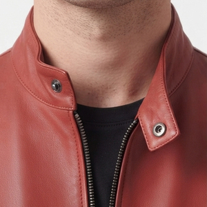 Chaqueta Bomber de Cuero para Hombre, Estilo Urbano, con Cuello Alto y Cierre de Cremallera, en Cuero PU - Product Image 4