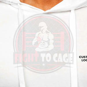 Sudaderas con Capucha de Manga Corta para Hombre, Color Blanco, con Logotipo Bordado Personalizado, Fabricante con Precios al por Mayor - Product Image 5