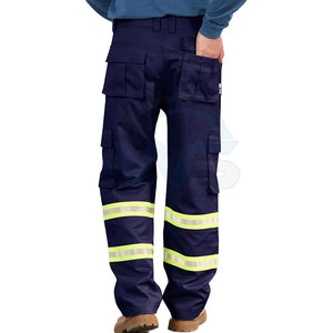 Pantalones de Trabajo de Alta Visibilidad con Reflectores, Ropa de Trabajo Ligera, Tejido Transpirable, Cómodos para Exteriores, en Venta - Product Image 5