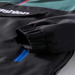 Windbreaker <b>Jacket</b> Oversize Hooded Half Zip <b>Pullover</b> Solid Dyed Winter Starter Football <b>Jacket</b> Stand Windproof door Activities - Product Image 3