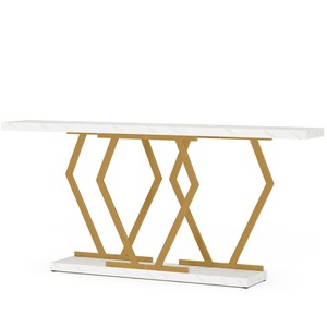Expositor Rectangular Moderno de Lujo para Detrás del Sofá, Organizador Elegante de Metal para Sala de Estar, Decoración del Hogar - Product Image 1