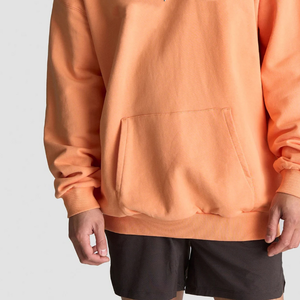 Sweat à capuche pour homme en molleton 100% coton, fabriqué en usine, grande taille, sans poche, manches raglan, anti-plis, vêtement d'hiver - Product Image 6