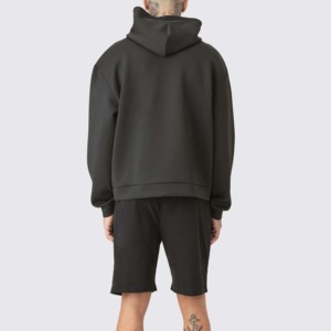 Men's Hooded Sweatshirt Oversized Fit Embossed Logo Front Pocket Casual Winter Wear for <b>Boys</b> Digital Printing Fleece 100% Cotton - Product Image 3