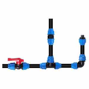 ข้อต่ออัด HDPE สำหรับท่อ PP ขนาด DN63 ถึง 110 มม. เพื่อการเชื่อมต่อที่รวดเร็วและทนทานในระบบน้ำหยดและการชลประทานทางการเกษตร - Product Image 1