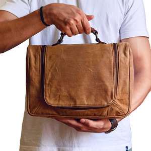 Neceser de Lona Impermeable, Organizador de Viaje con Compartimentos Grandes para Hombres y Mujeres, Ideal para Baño y Viajes - Product Image 2