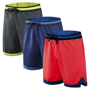 Serie Apex-Pro: Pantalones Cortos Deportivos de Alto Rendimiento Triple-Threat en Gris Stealth, Azul Marino y Rojo Carmesí - Product Image 1