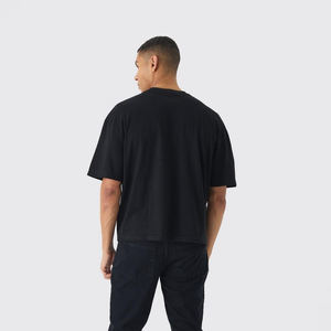 เสื้อยืดทรงบ็อกซ์ แบรนด์ Manufacturer Blank Box ทรงโอเวอร์ไซส์ ไหล่ตก ทรงบ็อกซี่ น้ำหนักเบา ผ้าฝ้าย 100% ปรับแต่งได้ เป็นมิตรกับสิ่งแวดล้อม ผ้าถักเนื้อนุ่ม ทรงหลวม - Product Image 6